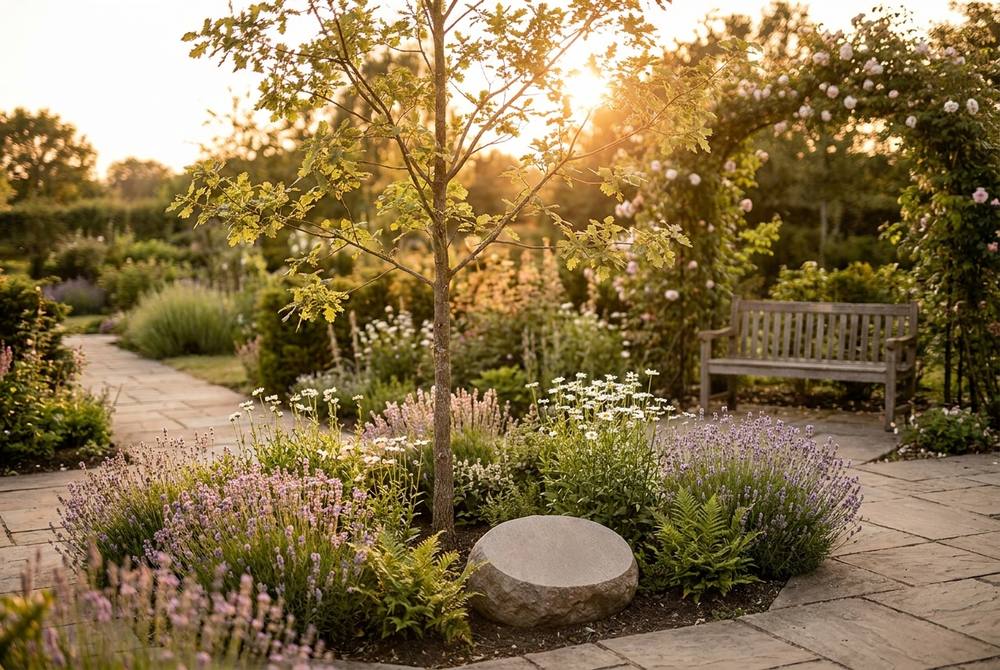 Memorial garden tribute
